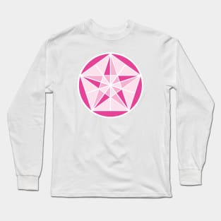 Pink Crystal Star Long Sleeve T-Shirt